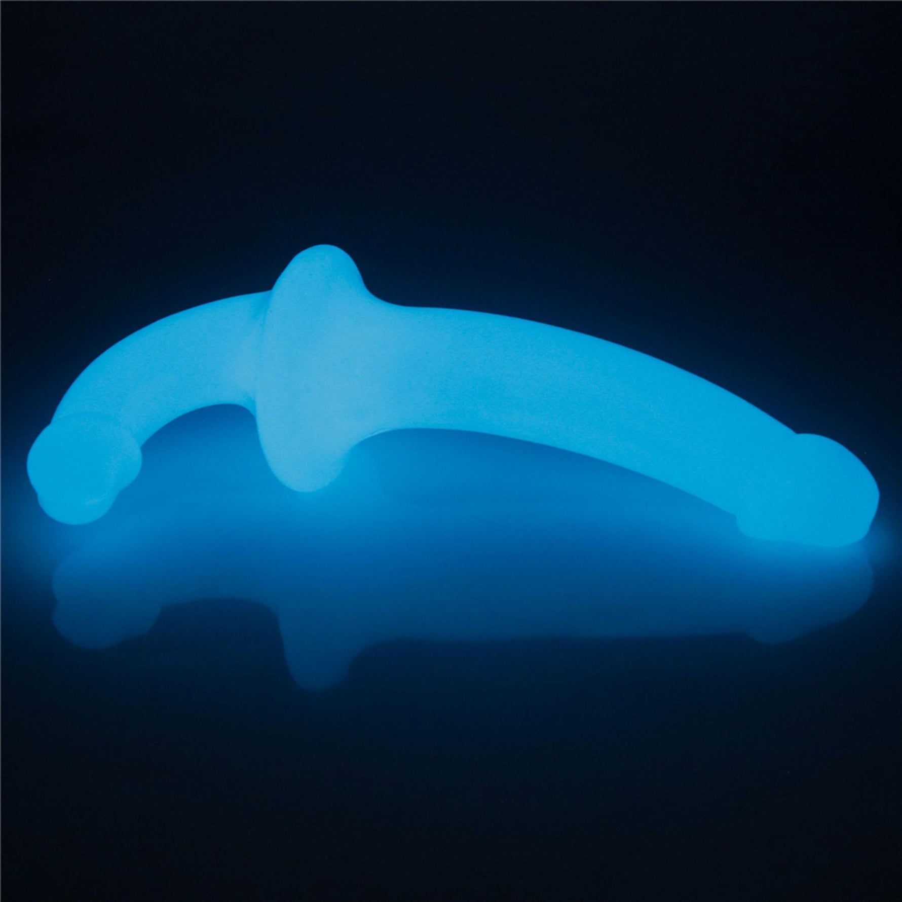 Dildo dublu strălucitor Lumino Play Lovetoy 27 cm