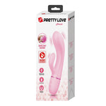 Vibrator Pretty Love Marski din silicon, model iepure, cu 10 funcții