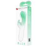 Vibrator USB Pretty Love Cerberus din silicon, cu formă de iepuraș, 30 de funcții