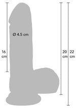 Dildo realist din silicon lichid Hidden Desire 20 cm