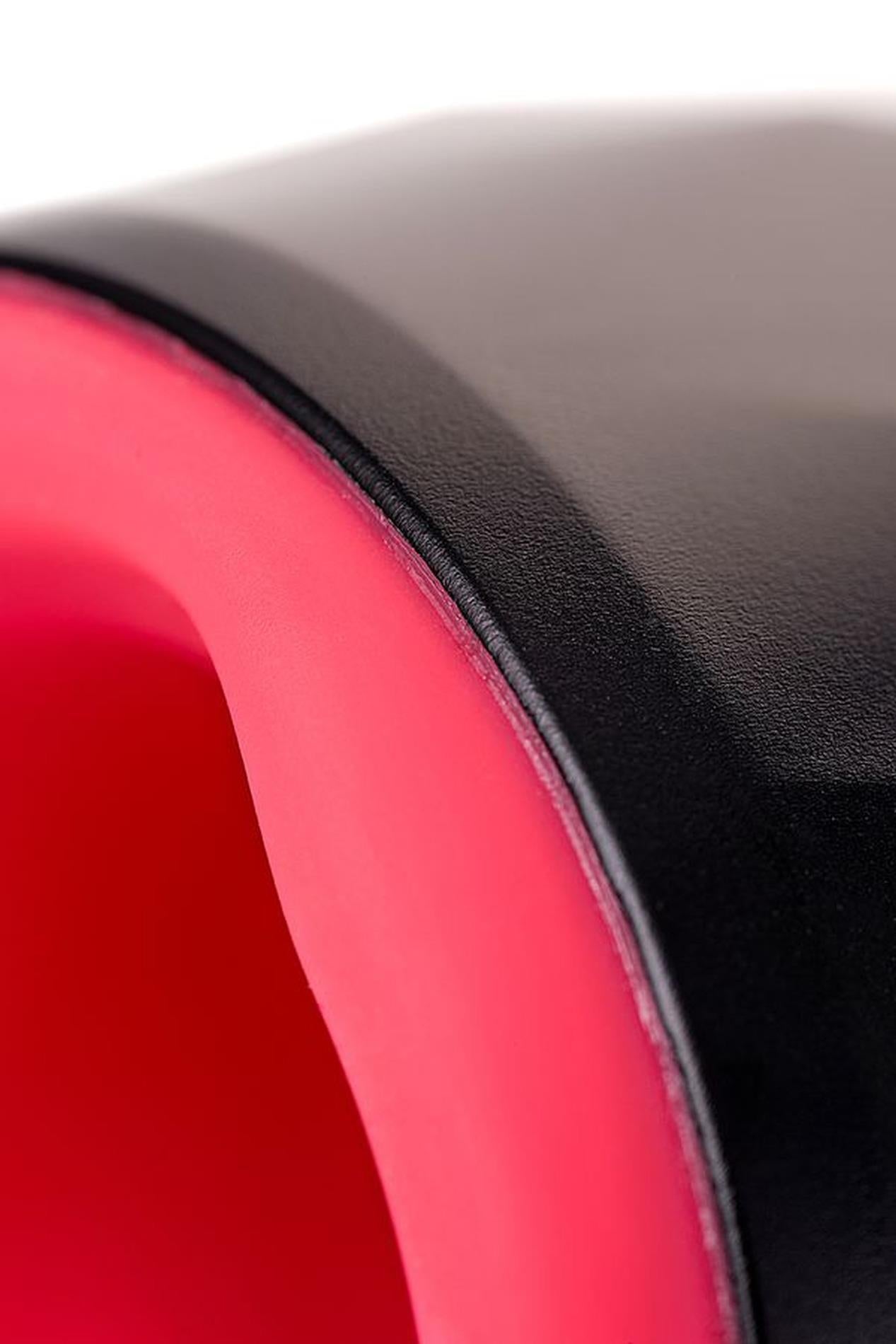Masturbator Erotist Magma încălzit din silicon negru reîncărcabil 12 cm