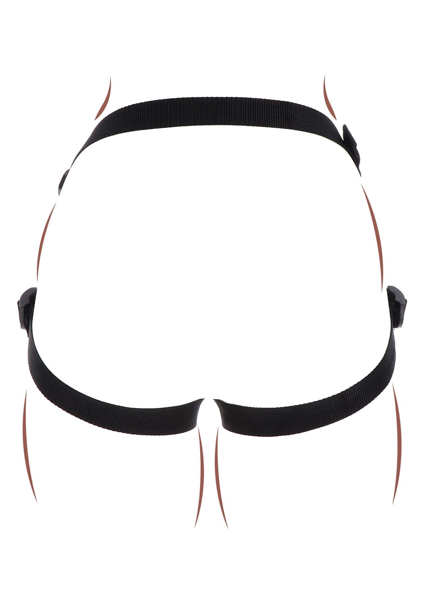 Ham cu strap-on ToyJoy Get Real, poliester negru