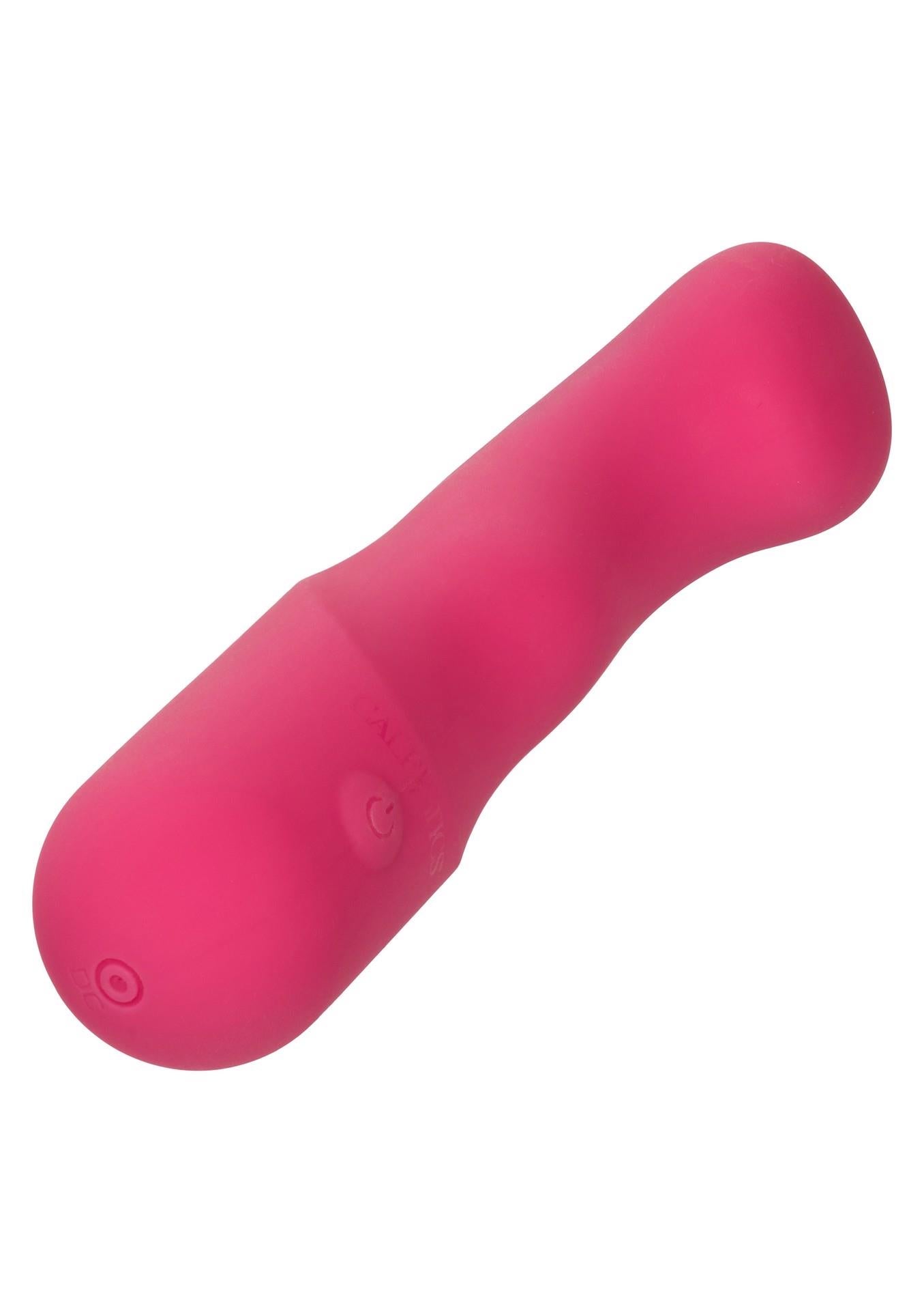 Vibrator Pixies Curvy din silicon, roz, USB, 10,75 cm