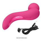 Vibrator USB din silicon cu 10 moduri Lois