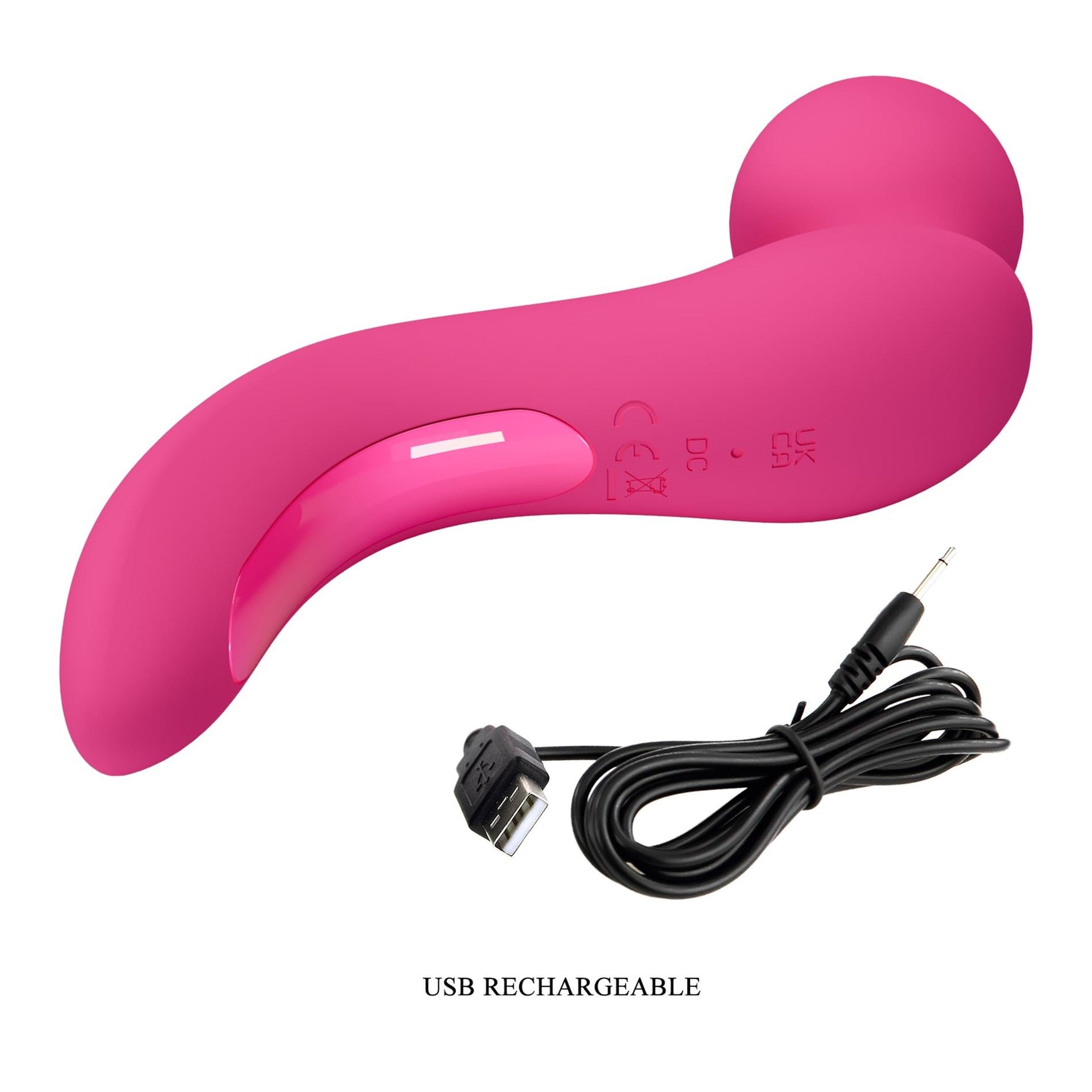 Vibrator USB din silicon cu 10 moduri Lois