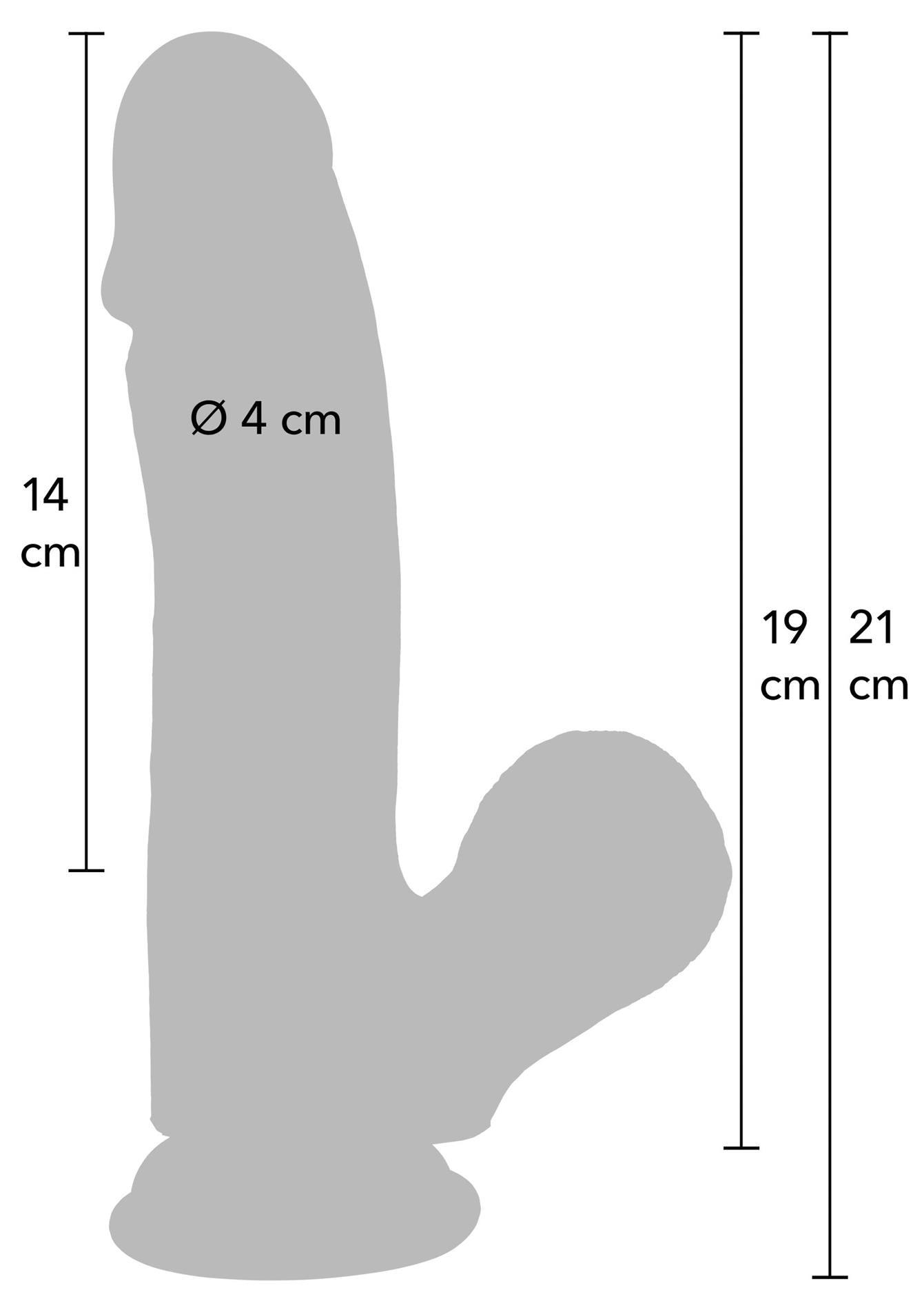 Dildo realist din silicon Hidden Desire 19 cm