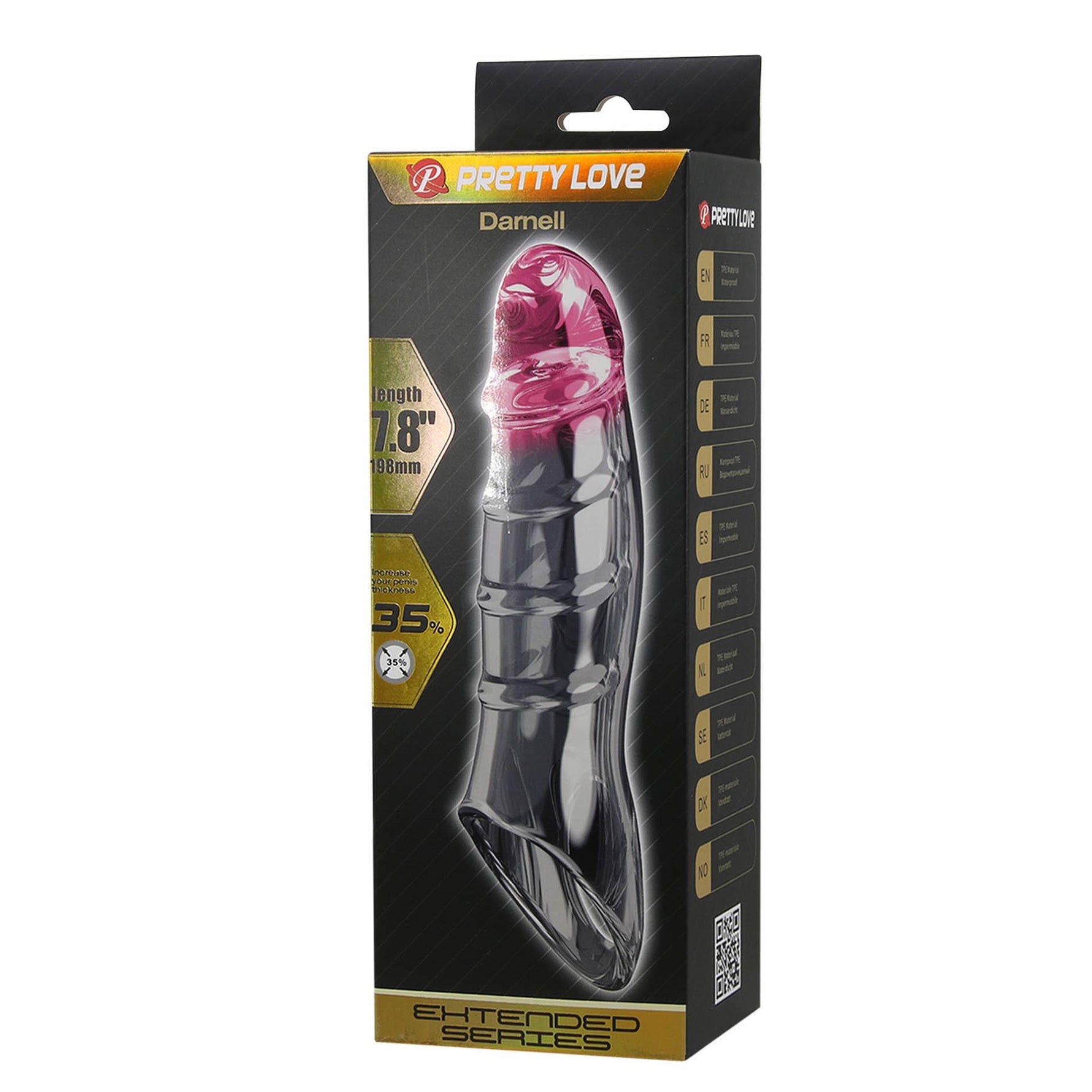 Prelungitor Pretty Love Damell TPE roz 19,8 cm