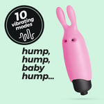 Vibrator Crushious OPet Bunny roz cu 10 moduri