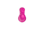 Vibrator USB roz, drăguț, rezistent la apă, din silicon, seria B, cu model iepuraș
