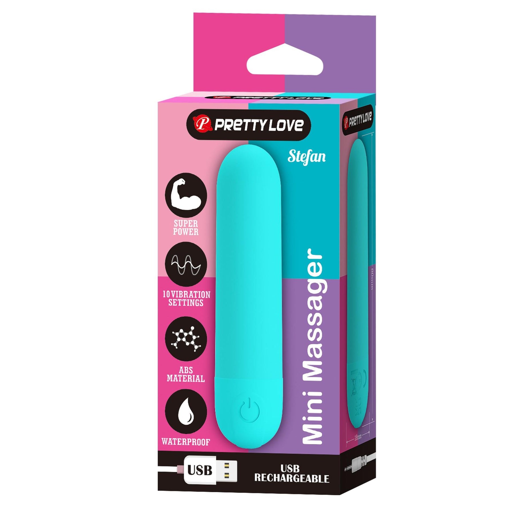 Mini vibrator Stefan Pretty Love cu 10 funcții