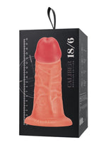 Dildo realist Caliber RealStick, culoarea pielii, PVC, 18 cm, 6 cm