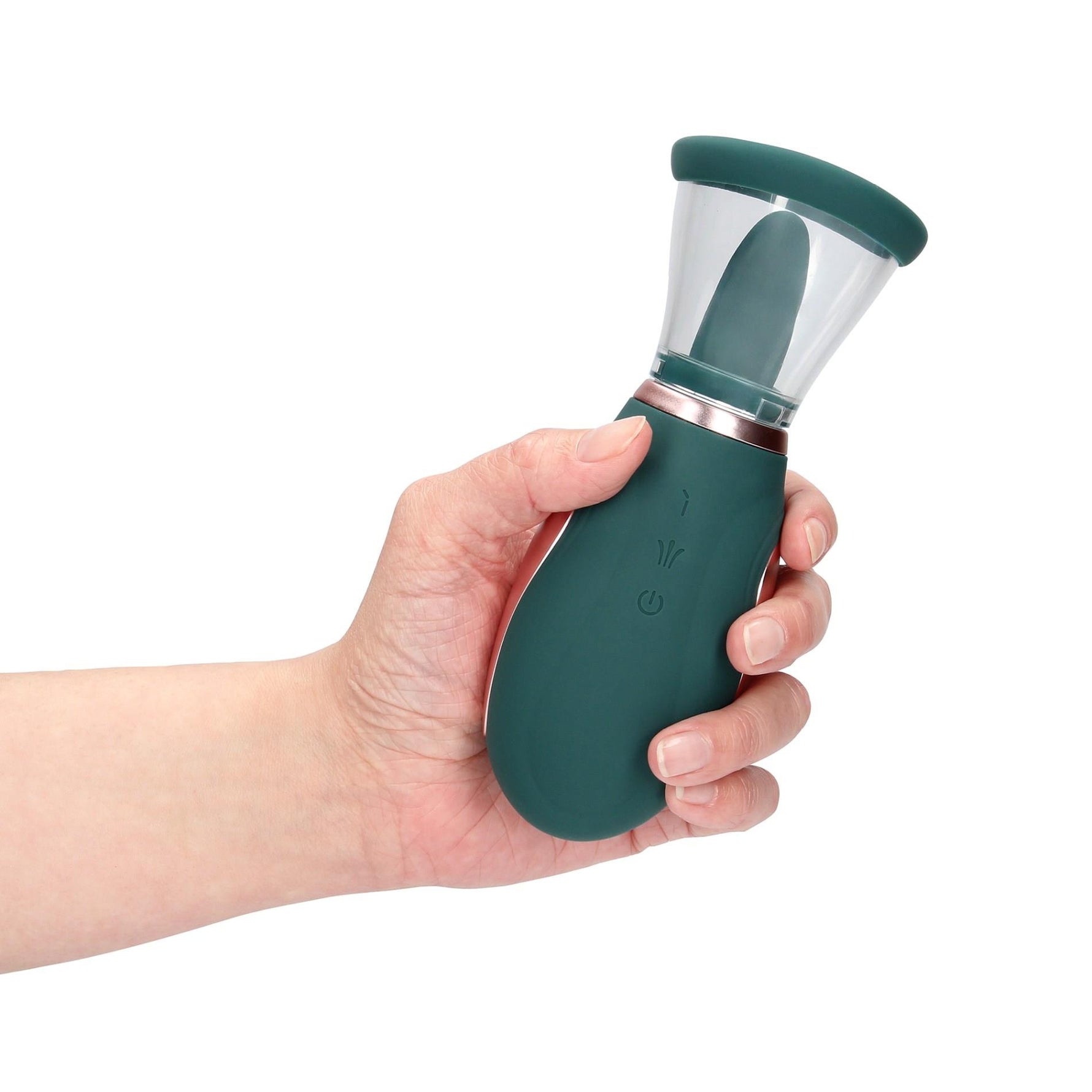 Pompă automată pentru clitoris și sân, cu 13 viteze, verde