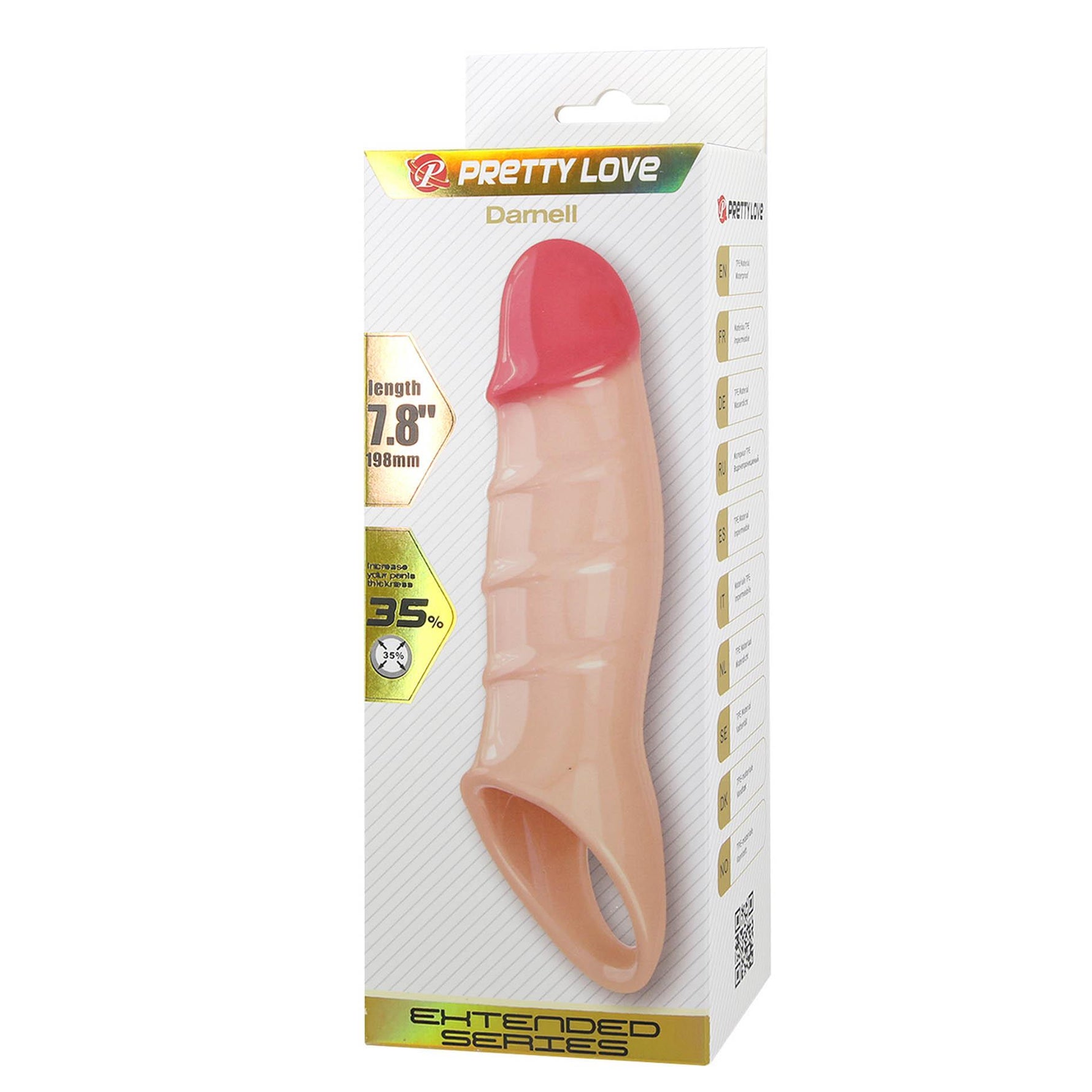Pretty Love Damell Extensor de penis ultra-realist