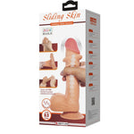 Vibrator realist Baile Sliding Skin 8.5'' Flesh cu ventuză