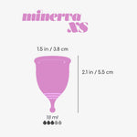 Cupă menstruală Crushious Minerva XS cu pungă și detergent 150 ml