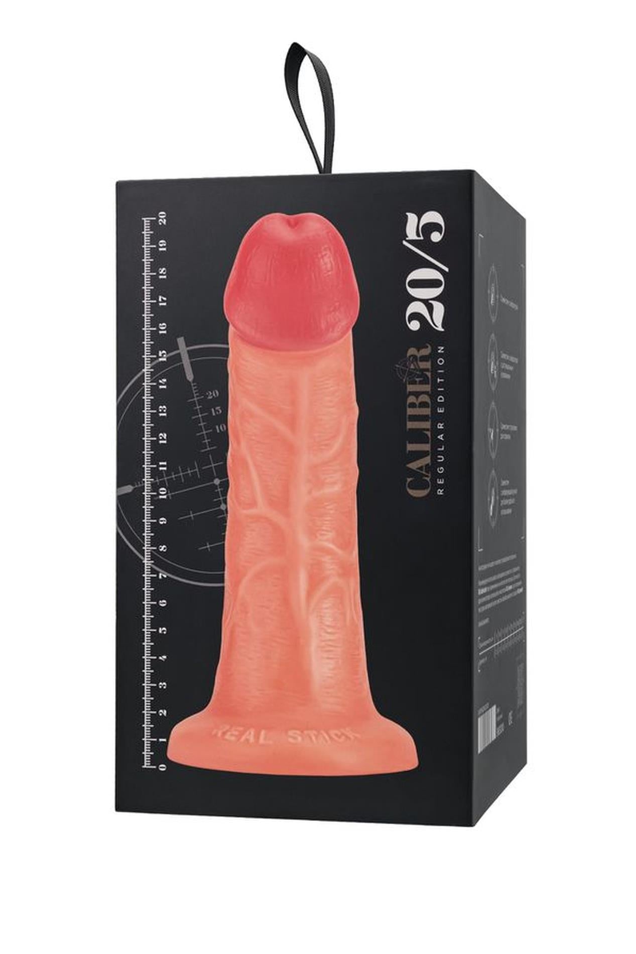 Dildo realist Caliber, culoarea pielii, 20 cm, 5 cm