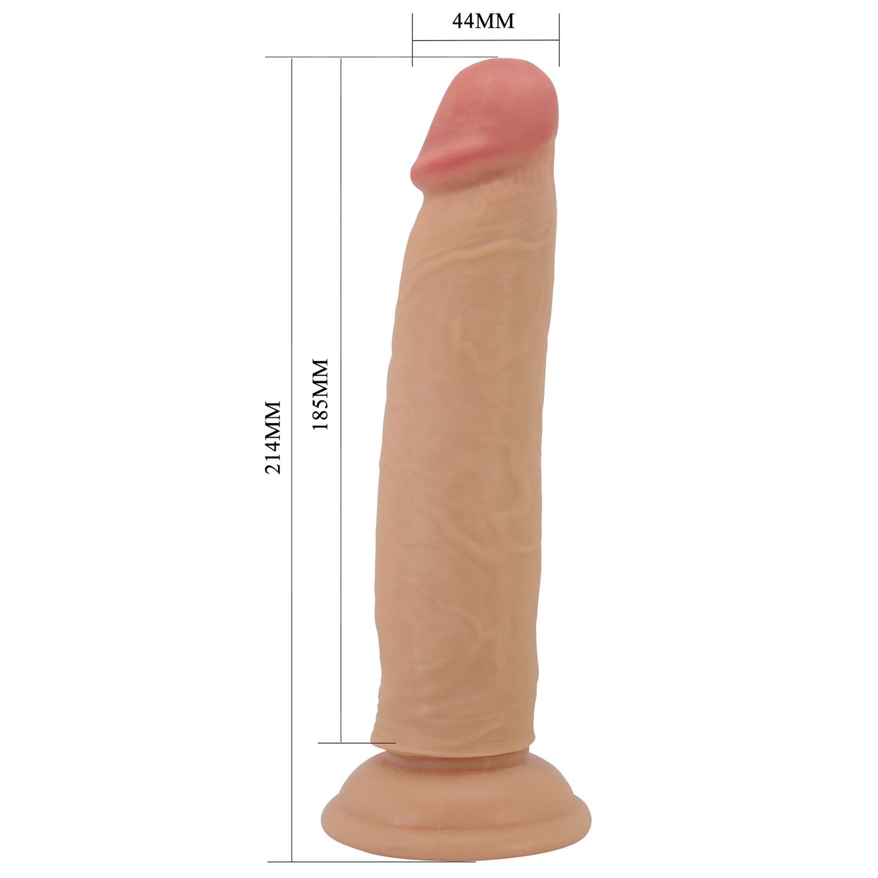 Dildo realist Pretty Love Keon TPR flexibil 21 cm cu ventuză