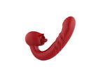Vibrator drăguț USB pentru punctul G, seria B, cu aspect de trandafir, pentru lingerea limbii