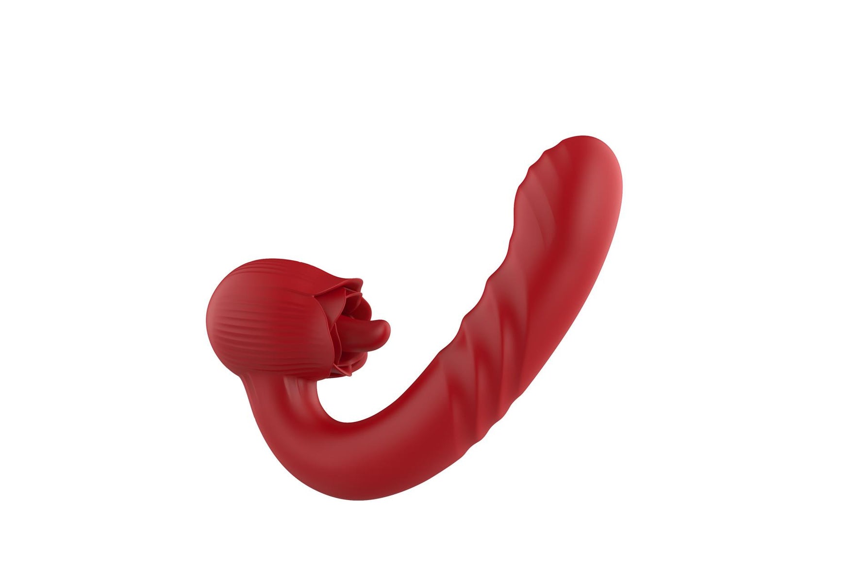 Vibrator drăguț USB pentru punctul G, seria B, cu aspect de trandafir, pentru lingerea limbii