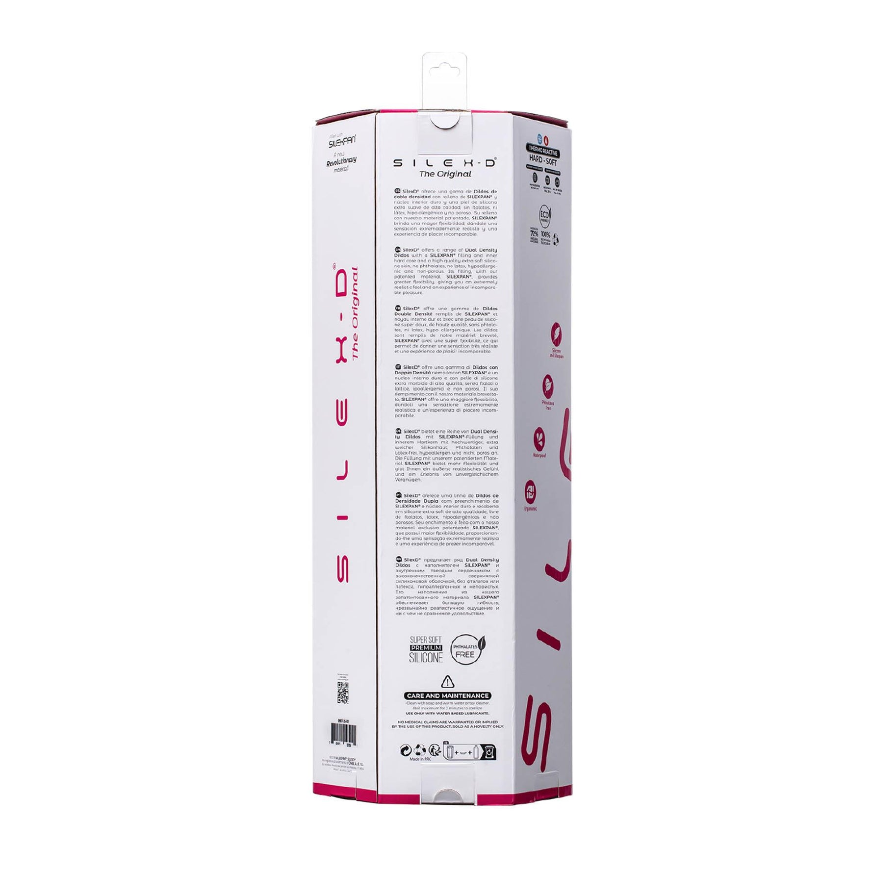 Dildo realist Silexd cu ventuză, silicon, roz, 38 cm