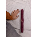 Vibrator Loveline cu 10 funcții, cu două fețe, tip Thrust