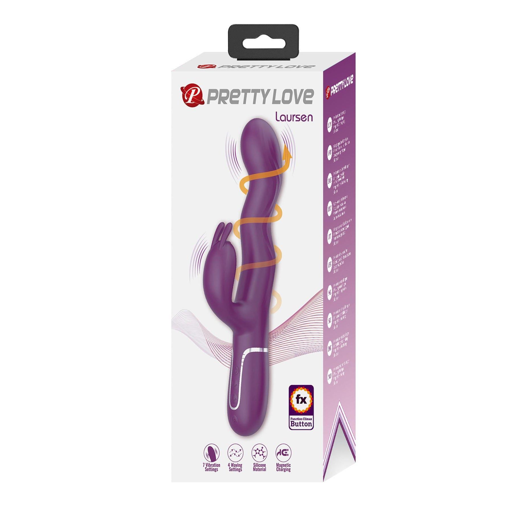 Vibrator Laursen Purple Wave Rabbit