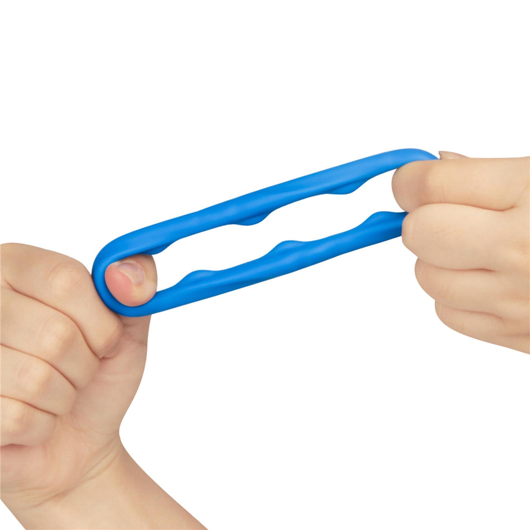 Inel pentru penis Lovetoy Ridge Bump, albastru