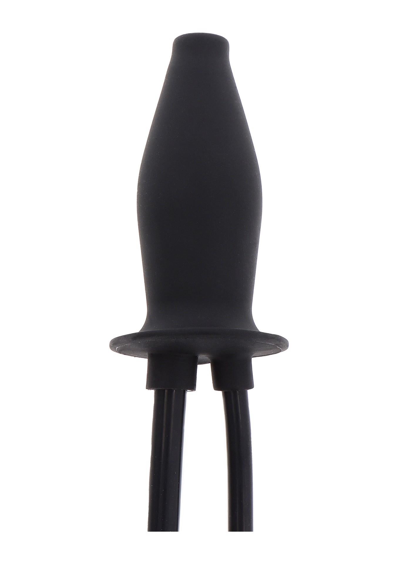 Dop anal gonflabil lubrifiant din silicon negru Hidden Desire Extreme