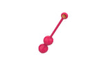 Bile Kegel Premium Lovesecret cu aplicație, silicon roz, USB, 22 cm