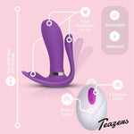 Vibrator Teazers Purple Pleaser pentru punctul G cu telecomandă