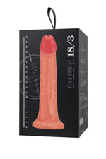 Dildo realist Caliber, culoarea pielii, 18 cm, 3 cm