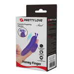 Vibrator deget Pretty Love Snail USB din silicon, 10 funcții