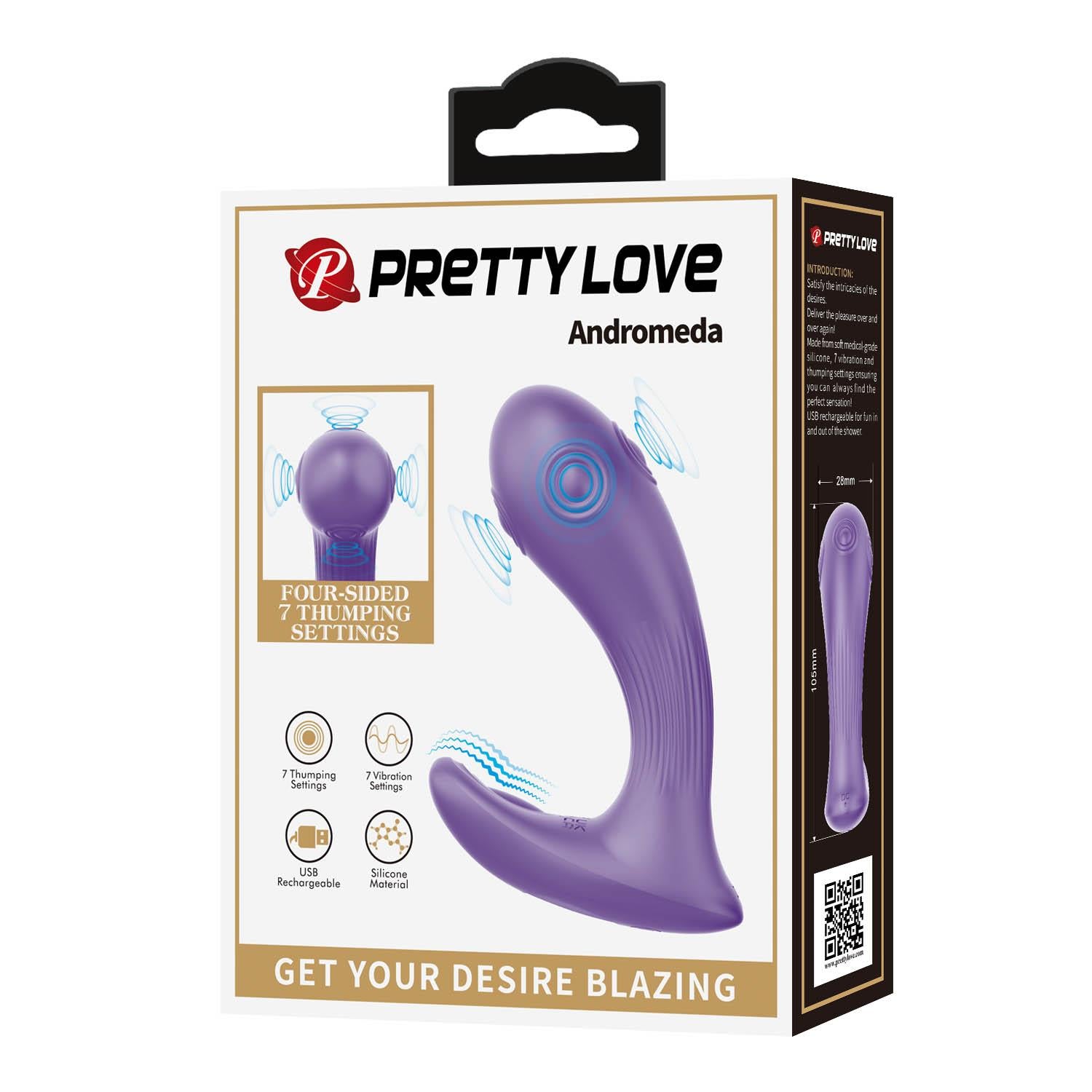 Vibrator Pretty Love Andromeda din silicon pentru punctul G