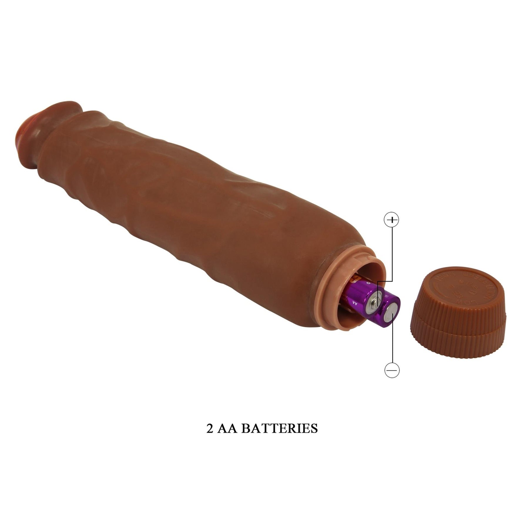 Vibrator realist Baile Barbara Jack 10 inch cu 2 pile AA