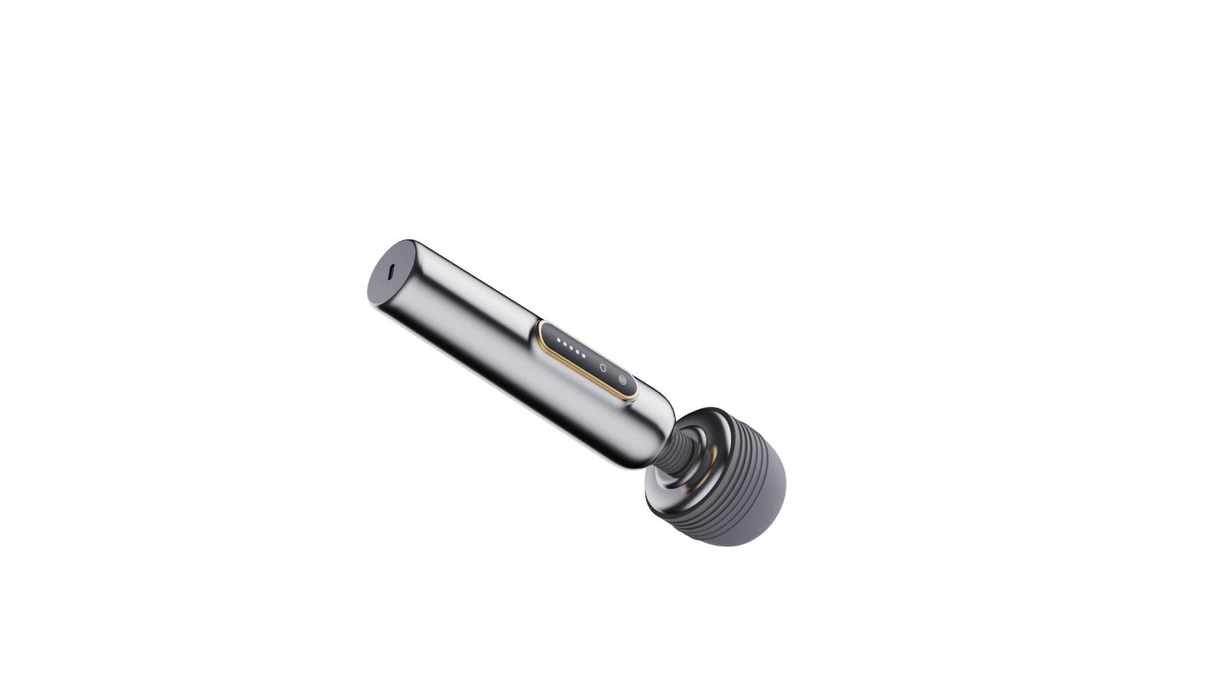 Baghetă de masaj USB din silicon metalic seria B, drăguță, 24 cm