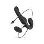 Strânge-on autoportant fără piese Avery USB vibrator 22 cm negru
