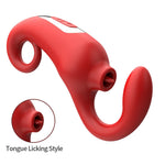 Stimulator clitoridian Merfi din silicon pentru lingerea limbii, 10 vibrații, USB