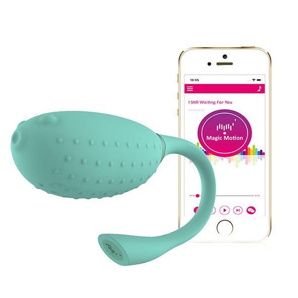 Magic Motion - Vibrator inteligent purtabil Fugu Verde