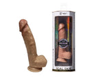 Dildo realist Real Skin Silexd, 20 cm, culoarea pielii, impermeabil