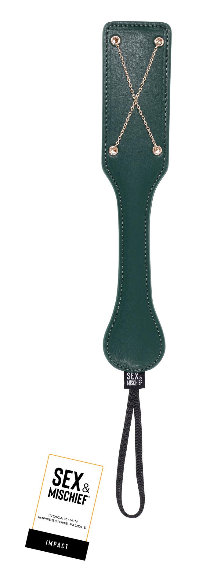 Paletă cu lanț verde smarald Indica Sportsheets
