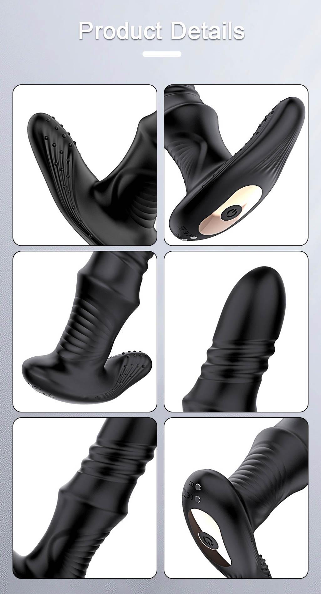 Lovesecret Premium, aparat de masaj pentru prostată USB controlat prin aplicație, 12 cm