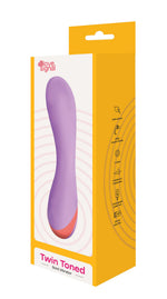 Vibrator USB din silicon cu două tonuri Dream Toys 19 cm
