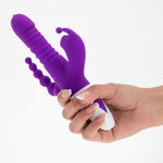 Vibrator Crushious Wrangler pentru punct G cu glisare și aspirație USB 23 cm