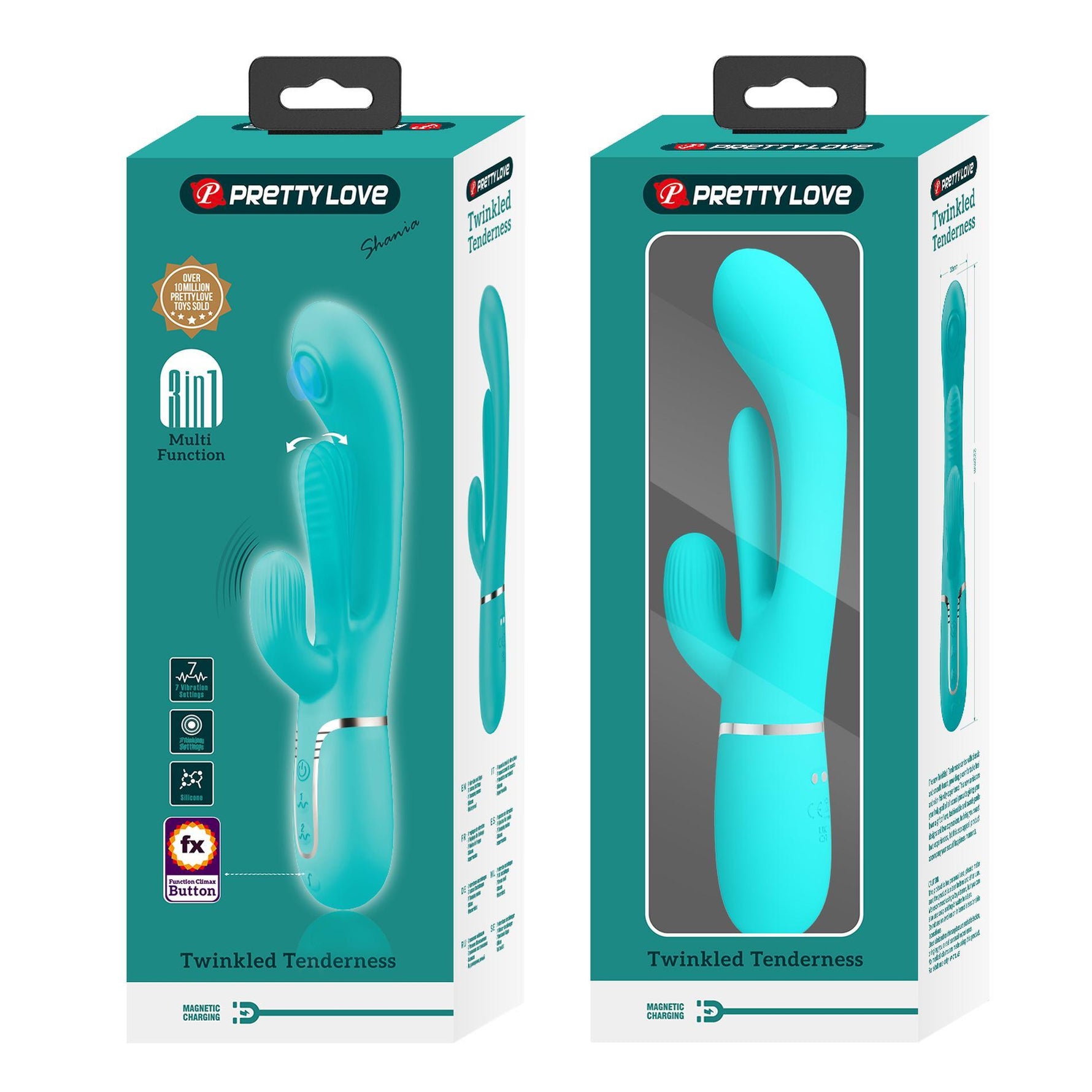 Vibrator Pretty Love Twinkled Tenderness Velvet Bunny cu 7 funcții