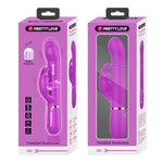 Vibrator Pretty Love iepuraș din silicon violet cu 7 funcții