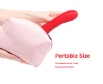 Vibrator cu punct G dublu, seria B Joy USB, 22 cm, roșu