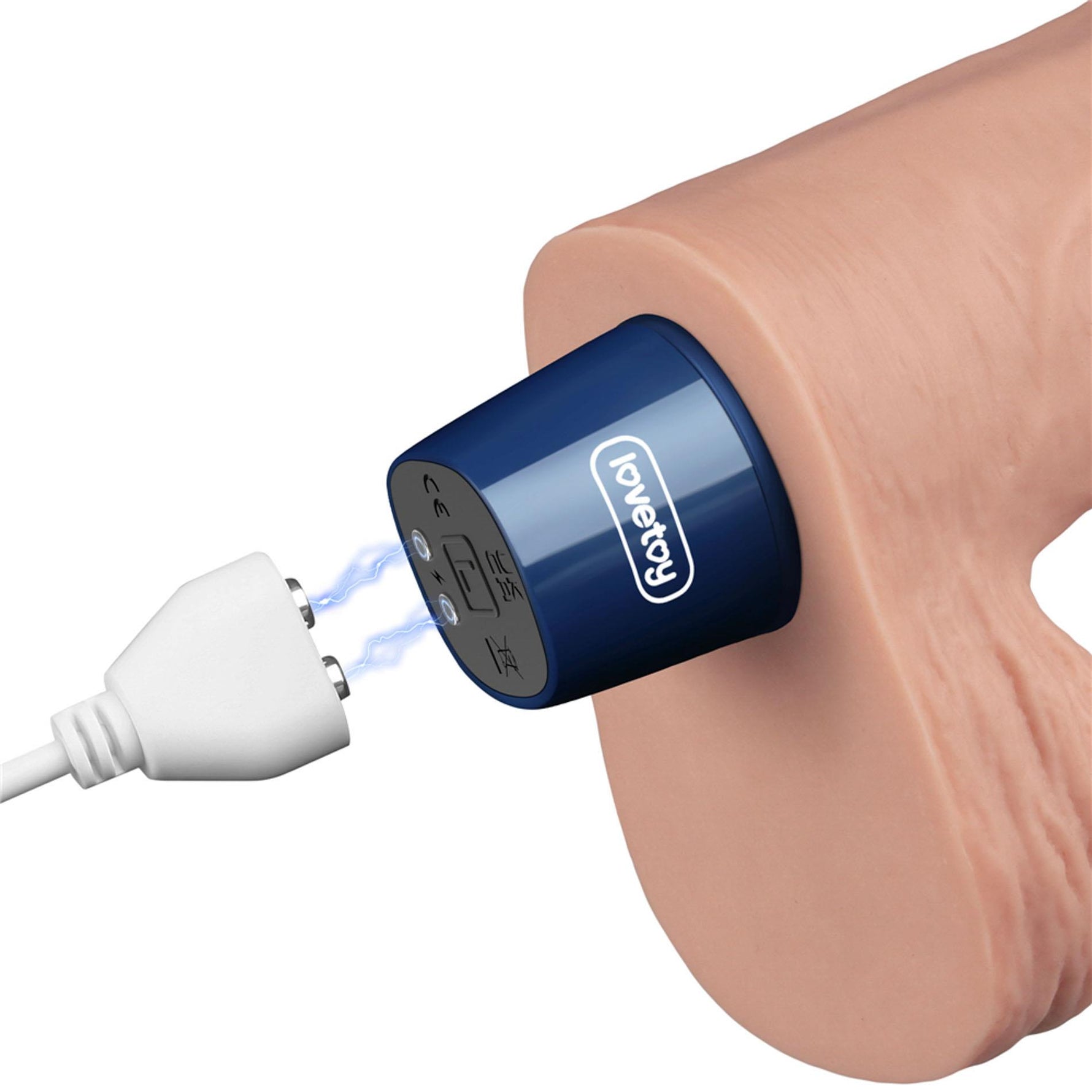 Dildo vibrant realist cu USB Lovetoy Real Softee 23 cm Flesh