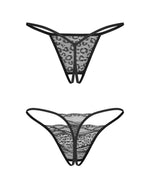 Bianca Obsessive S/M Open Thong Set de două