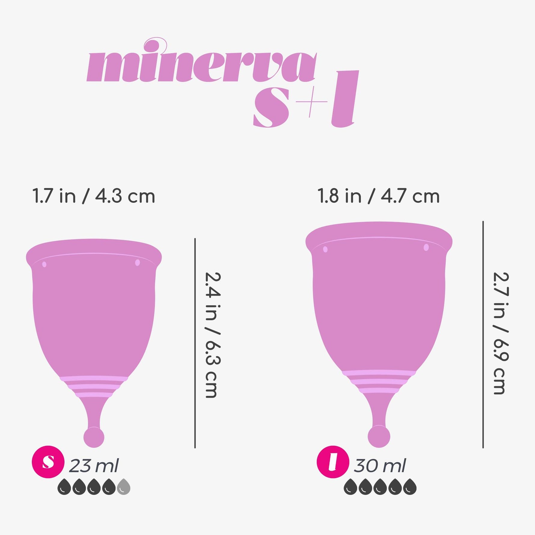Cupă menstruală Minerva Crushious S/L cu geantă
