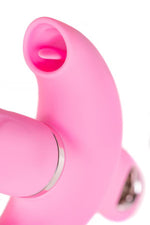 Vibrator rotativ JOS Twistme Iepuraș, silicon roz, USB, 19,5 cm